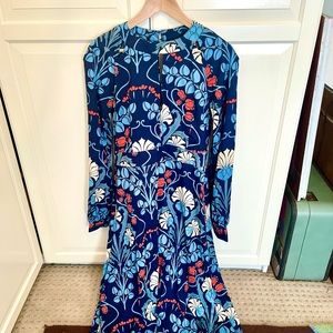 70s style flower print maxi dress NWT